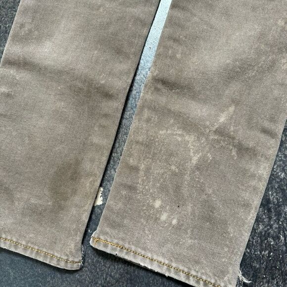 Levi’s Men’s Thrashed Jeans Brown/Gold Color Size 30x28.5 Grunge Style Ripped - Picture 7 of 16